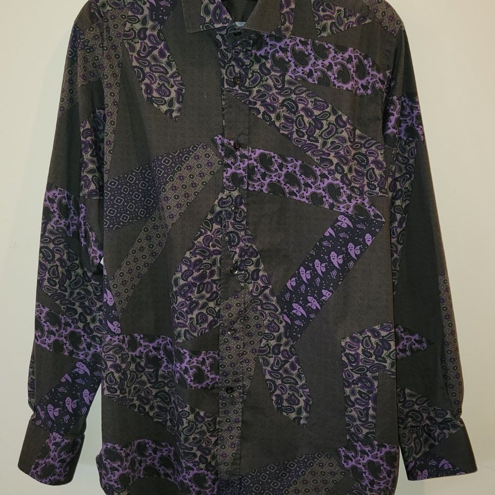 Etro Milano - multi-colored paisley print shirt